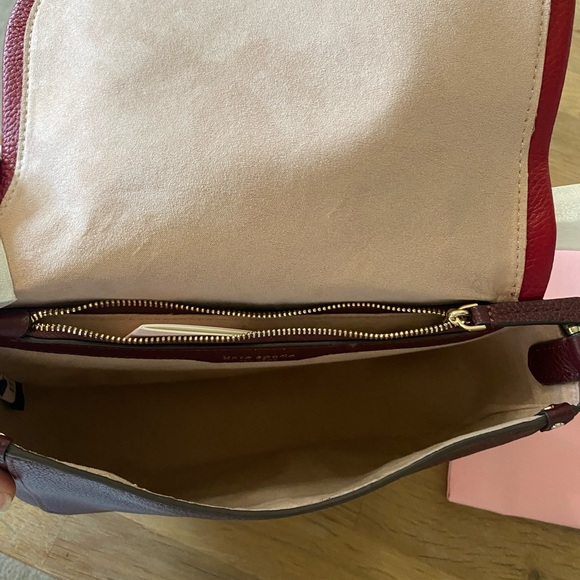 Kate Spade Large Red Saddle Bag - Picture 5 of 5